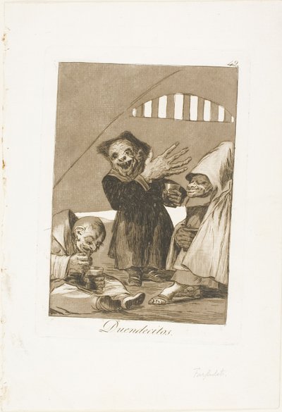 Hobgoblins, planche 49 de Los Caprichos - Francisco Jose de Goya y Lucientes