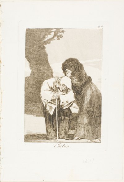 Chut, planche 28 de Los Caprichos - Francisco Jose de Goya y Lucientes
