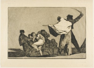 Si deux contre un, bourre ton cul de paille, de Los Proverbios - Francisco Jose de Goya y Lucientes