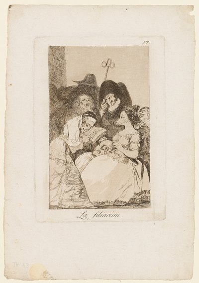 La Filiacion, planche de "Los Caprichos", 1799 - Francisco de Goya