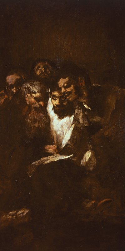 Hommes lisant - Francisco Jose de Goya y Lucientes