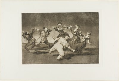Folie joyeuse, de Disparates, publié comme planche 12 dans Los Proverbios - Francisco Jose de Goya y Lucientes