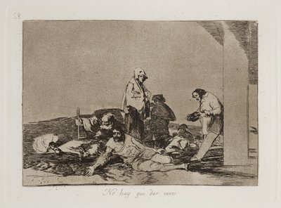 No hay que dar voces (Ça ne sert à rien de crier) - Francisco Jose de Goya y Lucientes