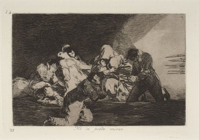 On ne peut pas regarder - Francisco Jose de Goya y Lucientes