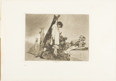 Pas dans ce cas, planche 36 de Les Désastres de la guerre - Francisco Jose de Goya y Lucientes
