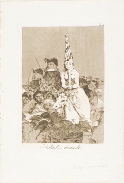 Rien ne pouvait être fait à ce sujet, planche 24 de Los Caprichos - Francisco Jose de Goya y Lucientes