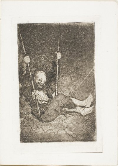Vieil homme sur une balançoire - Francisco Jose de Goya y Lucientes