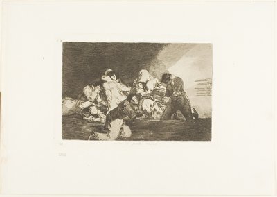 On ne peut pas regarder, planche 26 des Désastres de la guerre - Francisco Jose de Goya y Lucientes