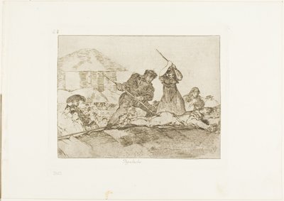Rabble, planche 28 de Les désastres de la guerre - Francisco Jose de Goya y Lucientes