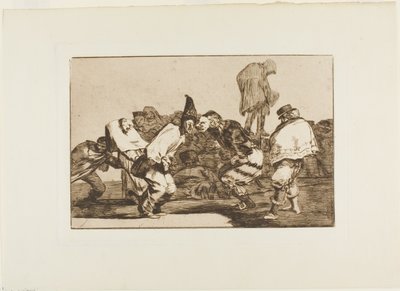 Réjouis-toi, Carnaval, car demain tu seras cendres, planche 14 de Los Proverbios - Francisco Jose de Goya y Lucientes