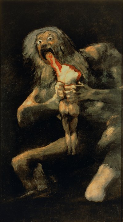 Saturne dévorant un de ses fils - Francisco de Goya