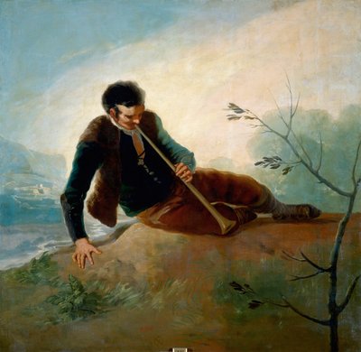 Berger Jouant de la Flûte - Francisco de Goya