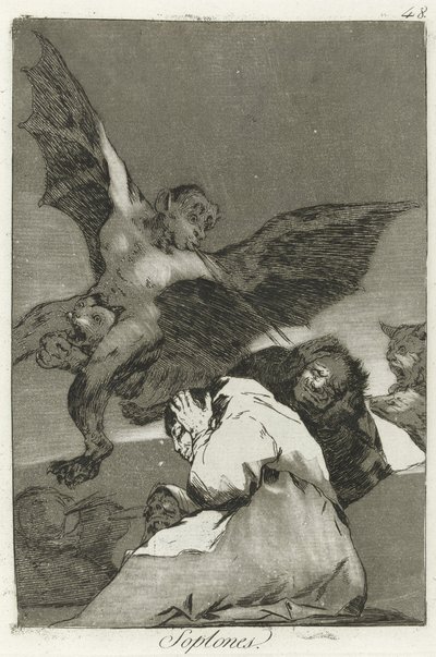Soplones, Los Caprichos - Francisco de Goya