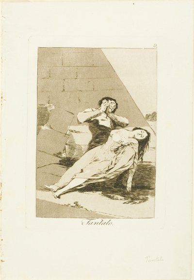 Tantalus, planche 9 de Los Caprichos - Francisco Jose de Goya y Lucientes