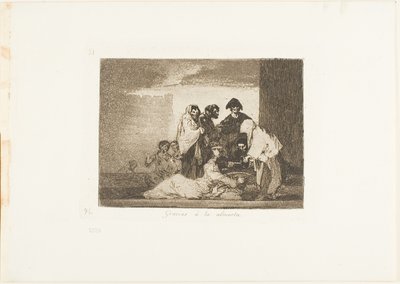 Grâce au millet, planche 51 des Désastres de la guerre - Francisco Jose de Goya y Lucientes