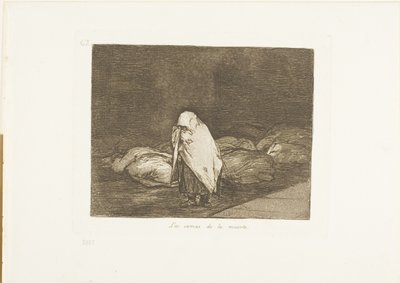 Les lits de la mort, planche 62 de Les Désastres de la guerre - Francisco Jose de Goya y Lucientes