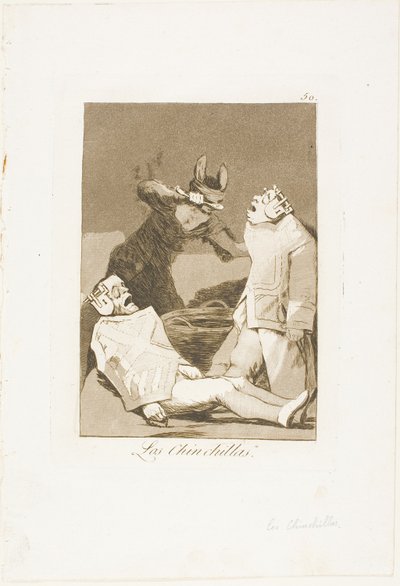 Les Chinchillas, planche 50 de Los Caprichos - Francisco Jose de Goya y Lucientes