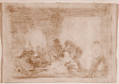 Les désastres de la guerre : Un homme témoin du viol de sa femme - Francisco de Goya