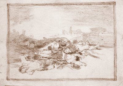 Les Désastres de la guerre : Et bien plus encore (dessin préparatoire) - Francisco de Goya