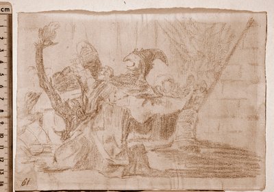Les Désastres de la guerre : Farandole de charlatans (dessin préparatoire) - Francisco de Goya