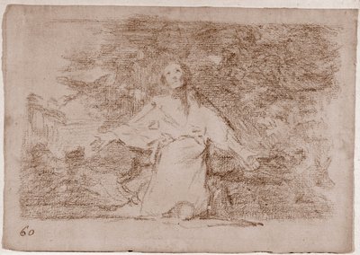 Les désastres de la guerre : Tristes pressentiments de ce qui va arriver (dessin préparatoire) - Francisco de Goya
