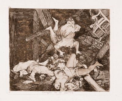 Les Désastres de la guerre : Dégâts de guerre (gravure d