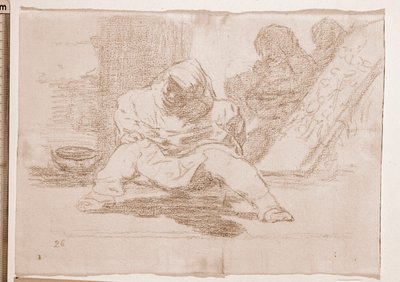 Les désastres de la guerre : Quelle folie ! (dessin préparatoire) - Francisco de Goya