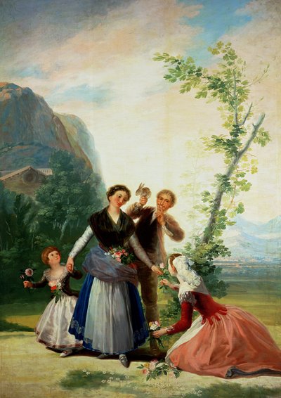 Les fleuristes ou le printemps - Francisco de Goya