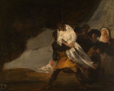 Le moine pendu - Francisco Jose de Goya y Lucientes