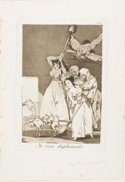 Les voilà plumés, planche 20 de Los Caprichos - Francisco Jose de Goya y Lucientes