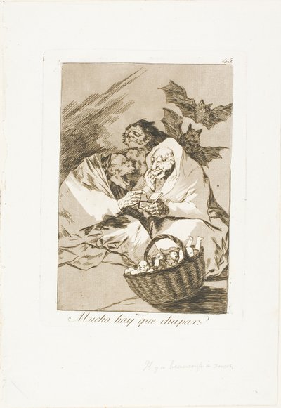 Il y a beaucoup à sucer, planche 45 de Los Caprichos - Francisco Jose de Goya y Lucientes