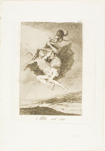 Là ça Va, planche 66 de Los Caprichos - Francisco Jose de Goya y Lucientes