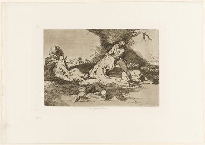 Ils les utilisent, planche 16 des Désastres de la guerre - Francisco Jose de Goya y Lucientes