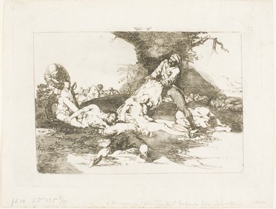 Ils les utilisent, planche 16 de Les désastres de la guerre - Francisco Jose de Goya y Lucientes