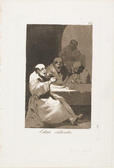 Ils sont chauds, planche 13 de Los Caprichos - Francisco Jose de Goya y Lucientes