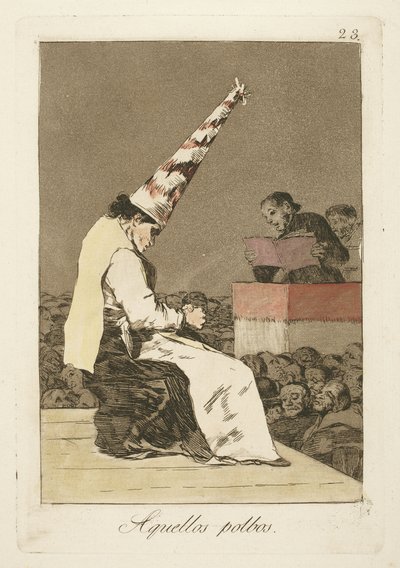Ces grains de poussière, Planche 23 de "Los Caprichos" - Francisco de Goya