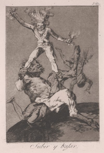 Monter et descendre (Subir y Bajar) - Francisco de Goya