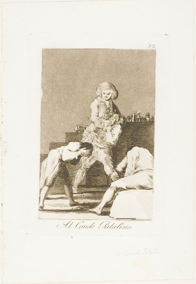 Au comte palatin, planche 33 de Los Caprichos - Francisco Jose de Goya y Lucientes