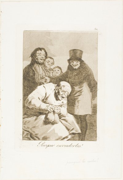 Pourquoi les Cacher ?, planche 30 de Los Caprichos - Francisco Jose de Goya y Lucientes