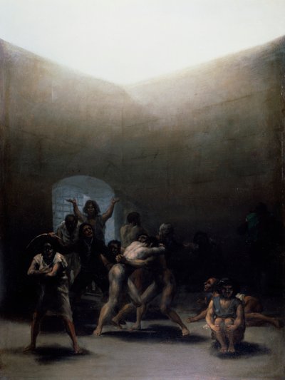 Cour avec des fous - Francisco Jose de Goya y Lucientes