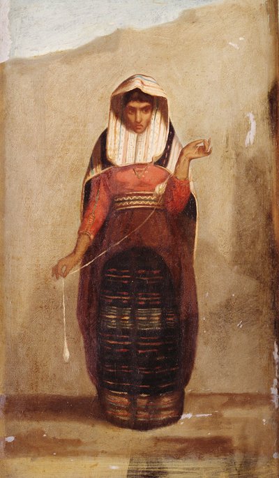 La Fileuse par Francisco Laso (1823-1869), Museo de Arte de Lima - Francisco Laso