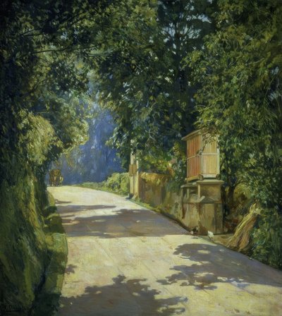 Le grenier et le chariot – 1944 – 100x90 cm - Francisco Llorens Diaz