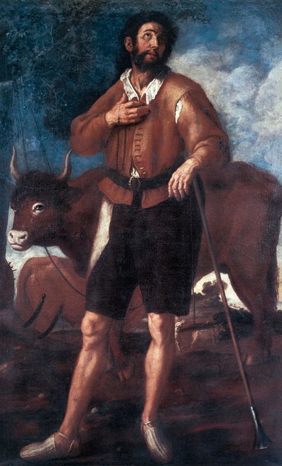 Représentation de Saint Isidore le Laboureur, il a miraculeusement fait jaillir de l