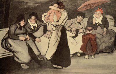 Un dimanche ensoleillé en plein air, caricature de L