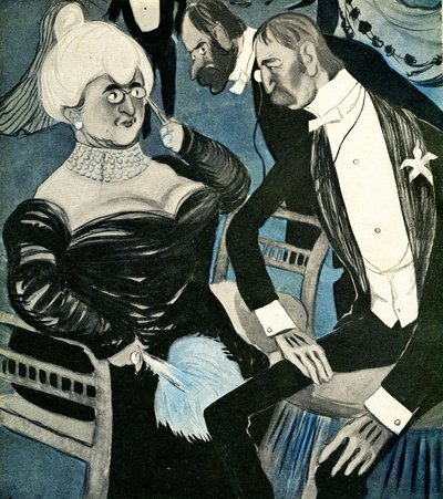 Un Anglais demande à une Française de danser, 1905 - Francisco Sancha y Lengo