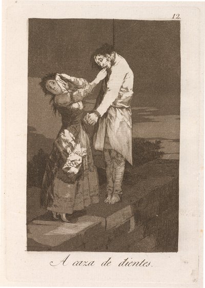 À la chasse aux dents - Francisco de Goya