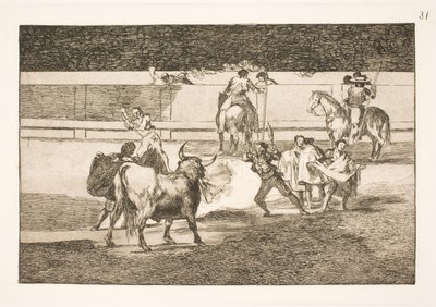 Banderilles avec pétards - Francisco de Goya