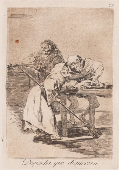 Soyez rapide, ils se réveillent - Francisco de Goya