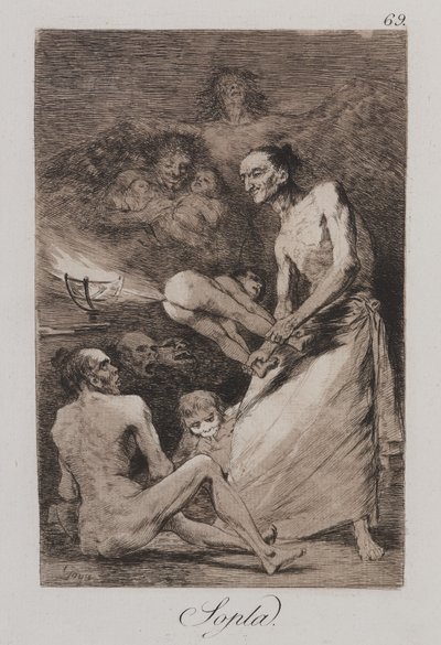 Souffle (Sopla) - Francisco de Goya