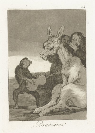 Bravo! (Los Caprichos) - Francisco de Goya